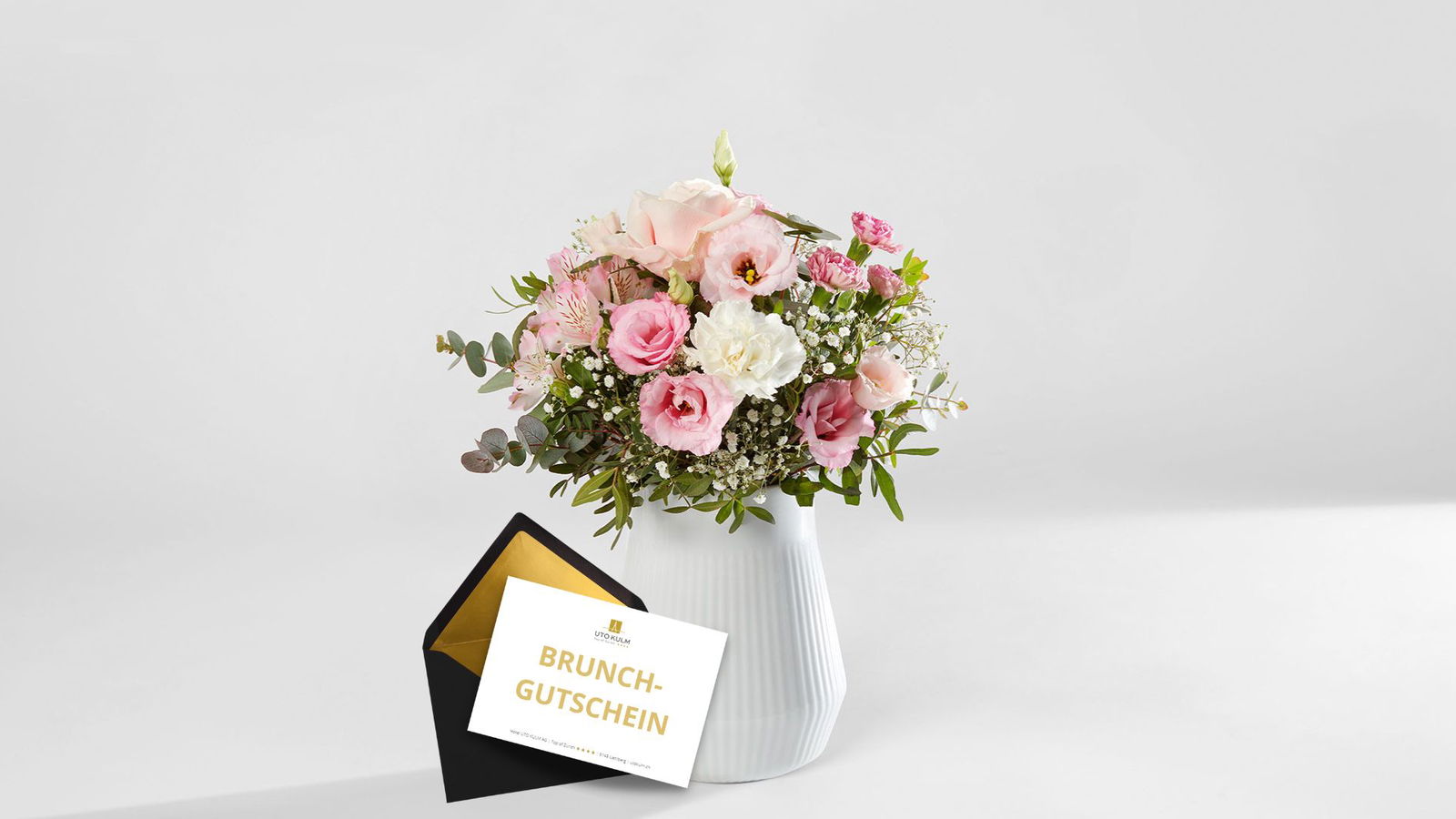Blumenstrauss Meret S  online bestellen bei SayFlowers mit Brunch-Gutschein von Uto Kulm